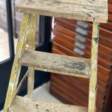Old wooden painter's stepladder