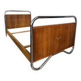 Light simple Art Deco tubular chrome and wood veneer — Bauhaus — 30/40