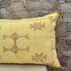 Coussin marocain en soie de cactus, coussin en soie Sabra, coussin