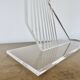 Contemporary sculpture, signed, in plexiglass and lucite, 1980s