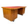Bauhaus Walnut Writing Desk with Red Top