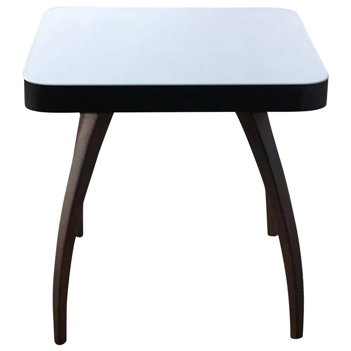 H259 coffee table by Jindrich Halabala in brown and white beech, 1930s design.