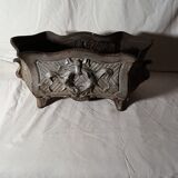 Old cast iron planter late nineteenth L 35 cm