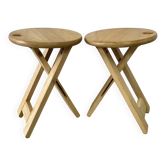 Pair of folding stools