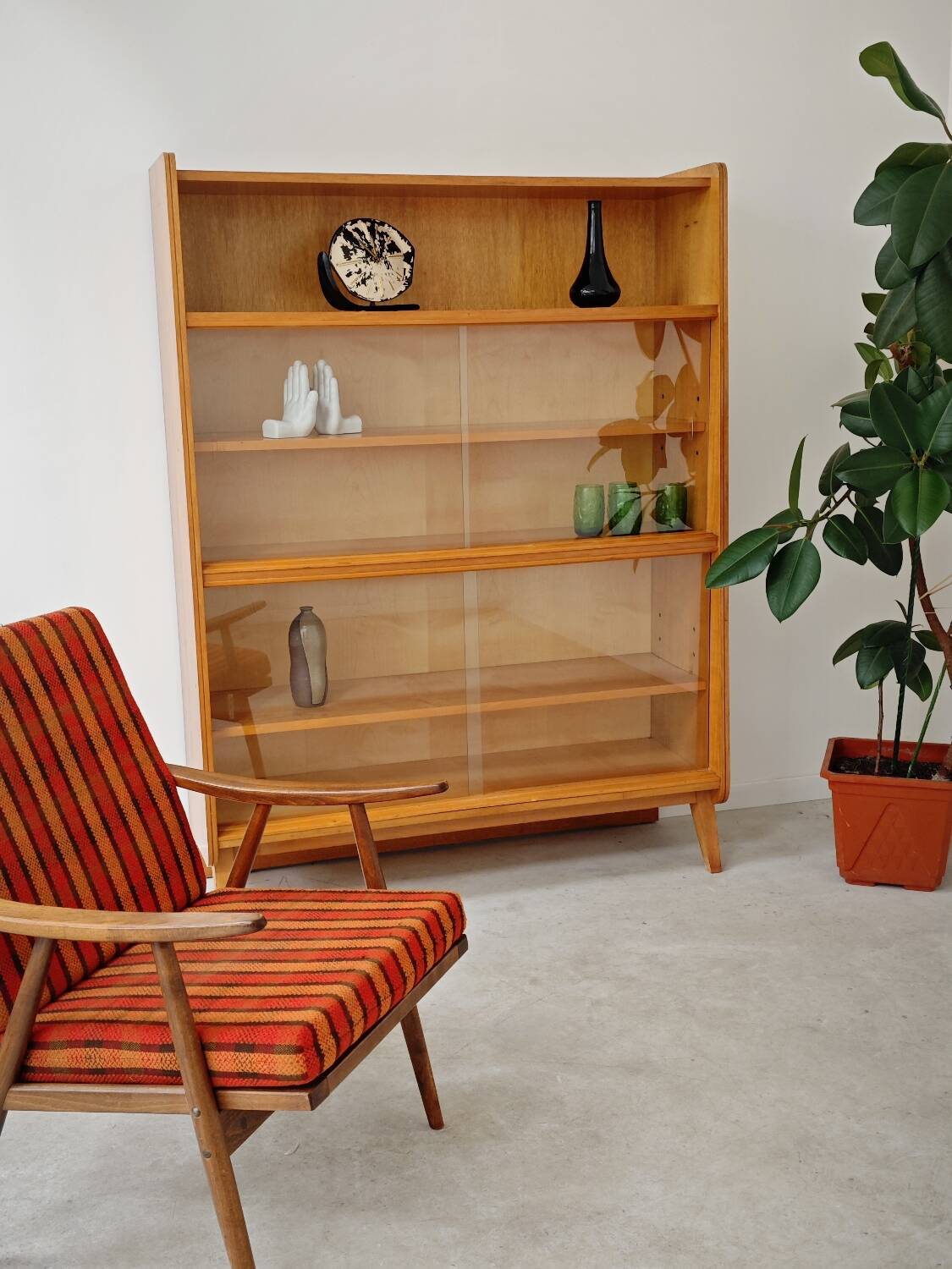 Bookcase / Showcase by Frantisek Jirak for Tatra Pravenec 1960