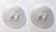 Pair of Round Murano Glass Ceiling Lights or Sconces, Italy