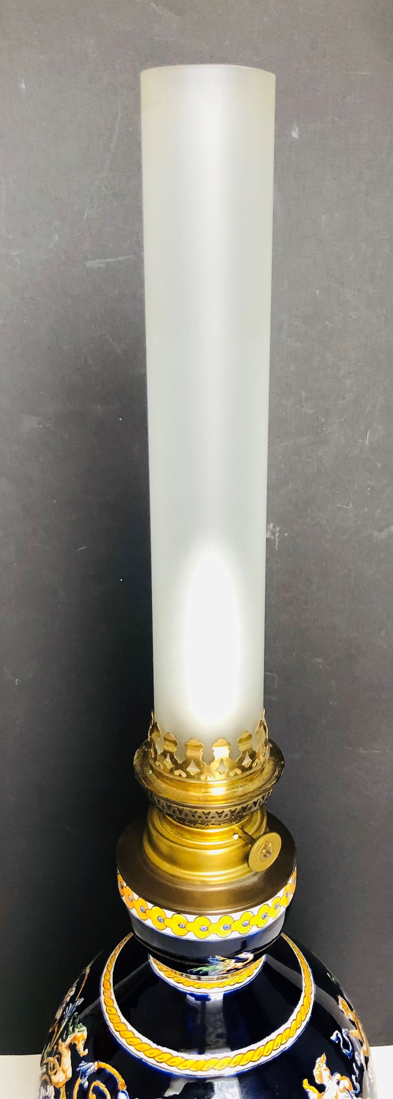 GIEN earthen earthenware lamp Renaissance model