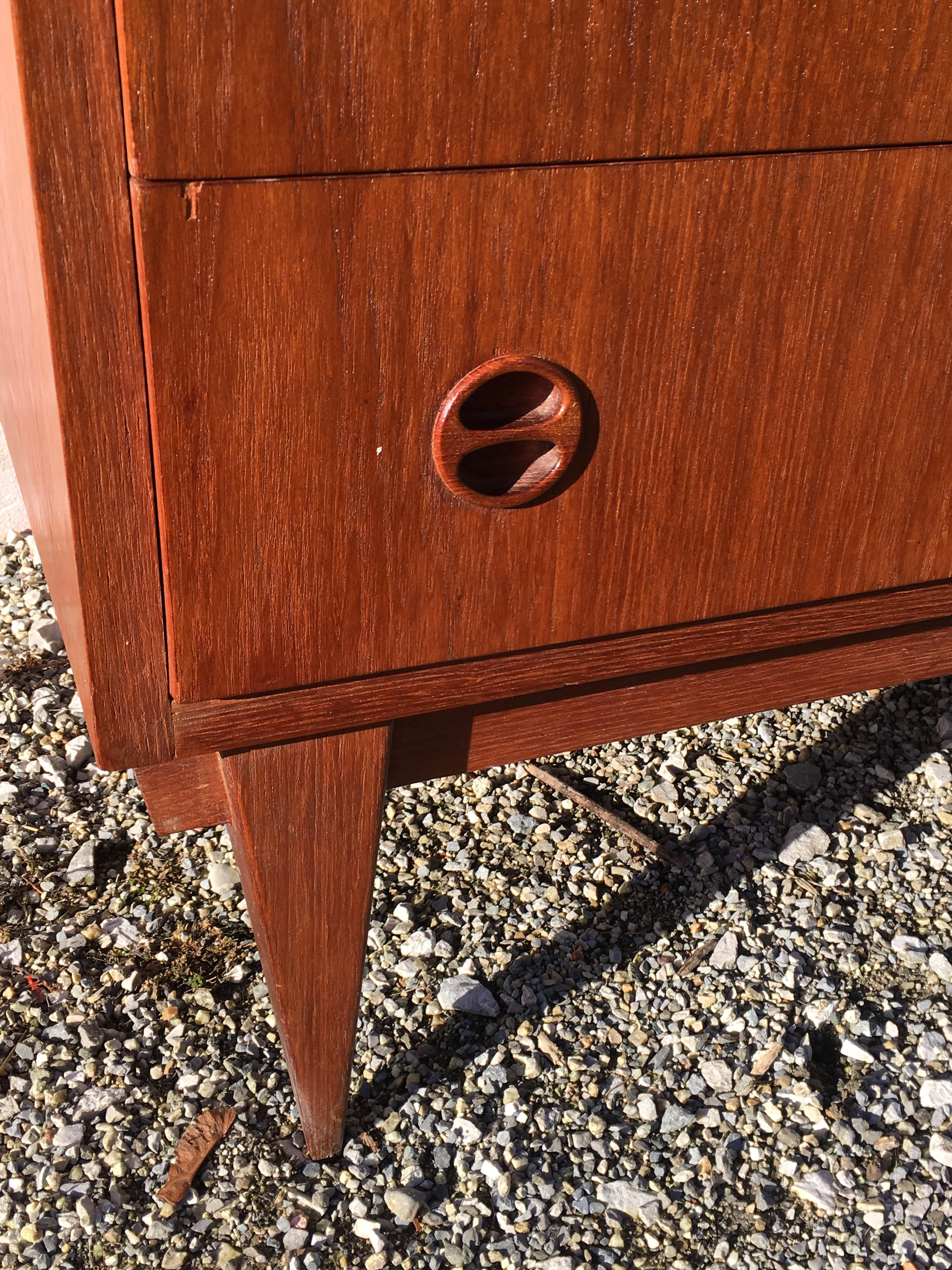 Secretary vintage foot compass veneer wood