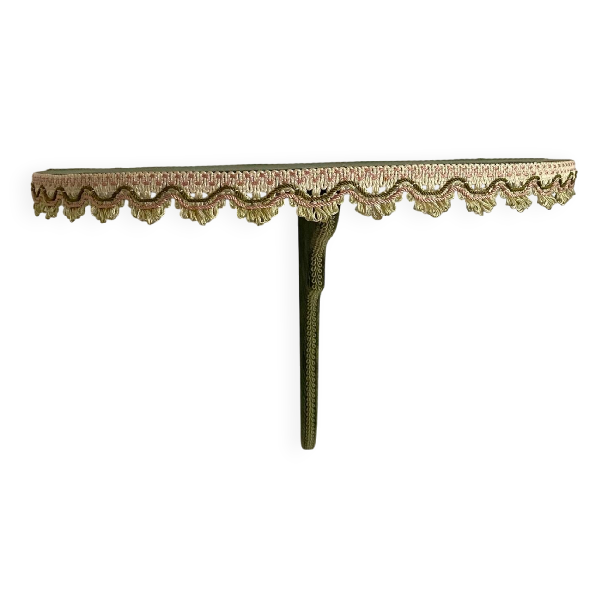 60s velvet wall shelf