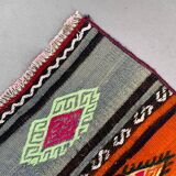 Old Turkish narrow Kilim Runner 250x44 cm shabby chic, vintage kelim