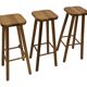 Vintage bar stool plant stool pinewood pinewood 1960s