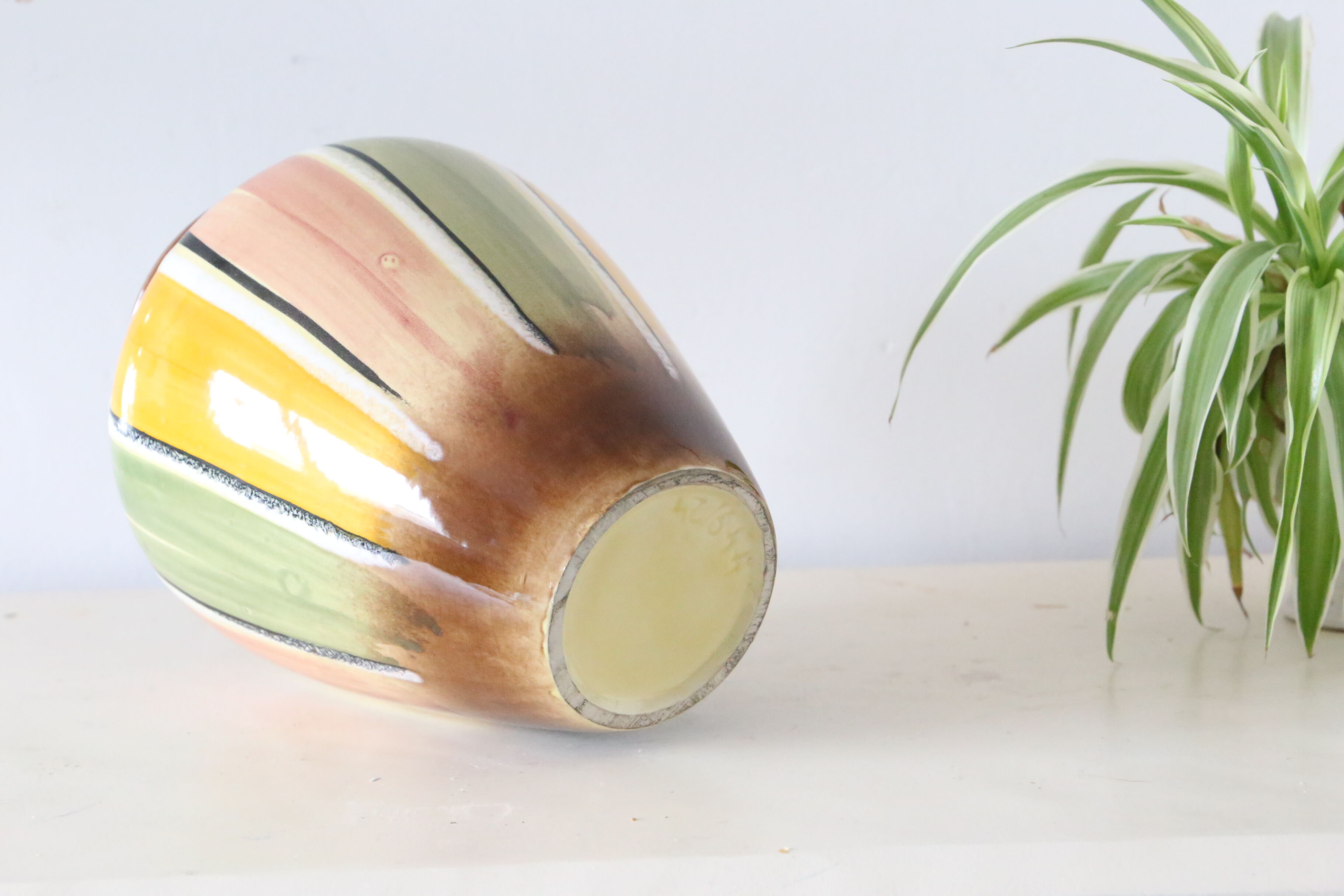 German ceramic vase, vintage