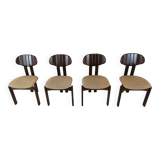 Vintage German wooden dining chairs, 1970s