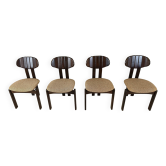 Vintage German wooden dining chairs, 1970s