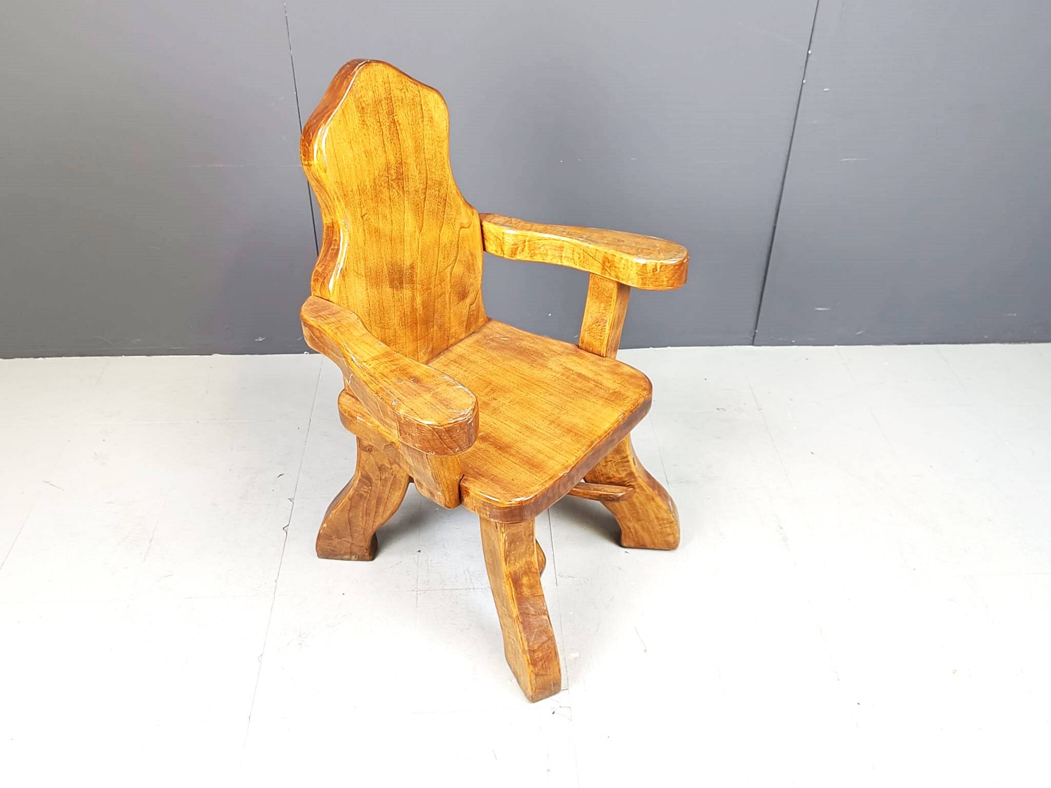 Vintage brutalist armchair, 1960s
