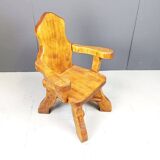 Vintage brutalist armchair, 1960s