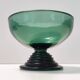 Hand Blown Green Glass Centerpiece / Bowl, Made in Empoli, Italy