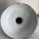 Set of 2 black enamelled bowls