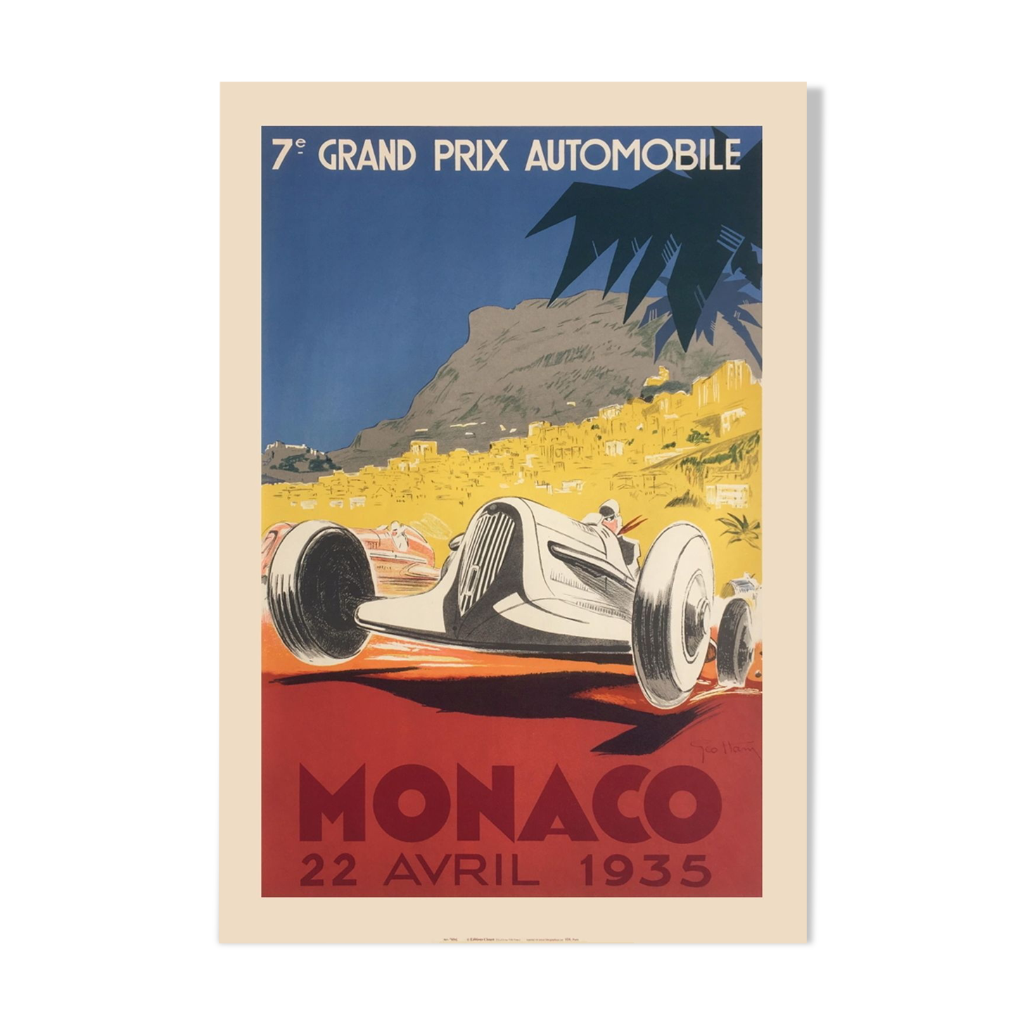 Poster monaco grand prix 1935