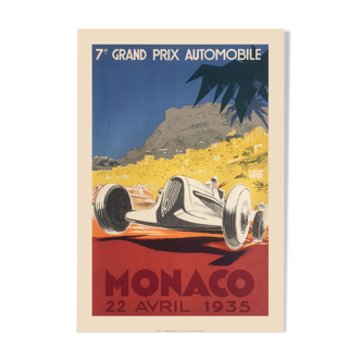 Affiche grand prix de monaco 1935
