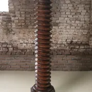 Monumental wooden wine press screw column, hand-carved, 18th c. – 170 cm
