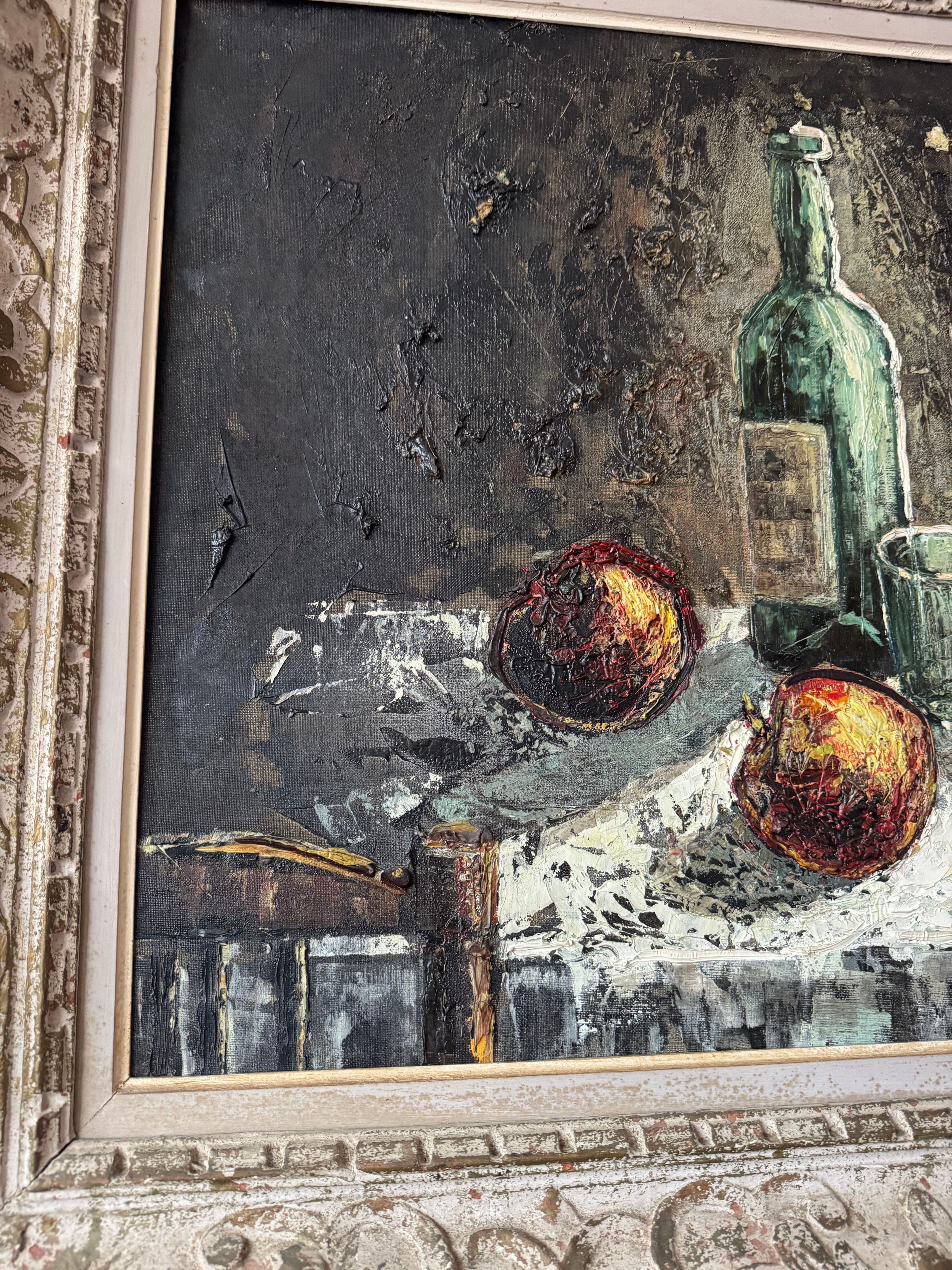 Still life tableau in Expressionist style from the 1960s.