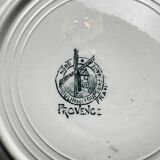 Set of 6 old earthenware plates Moulin des Loups & Hamage – Provence model – Terre de Fer