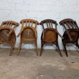 4 chaises bistrot dépareillées