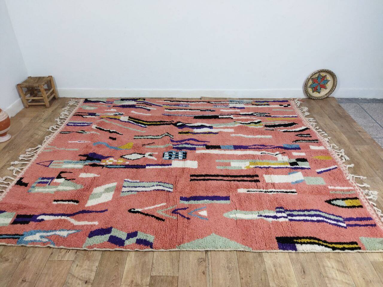 Handmade Moroccan Berber rug 290 X 237 CM