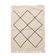 Minimalist Berber rug in cream and black 105x140 cm