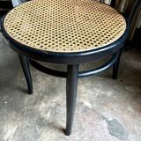 Bistro chair in black bent beech and cane