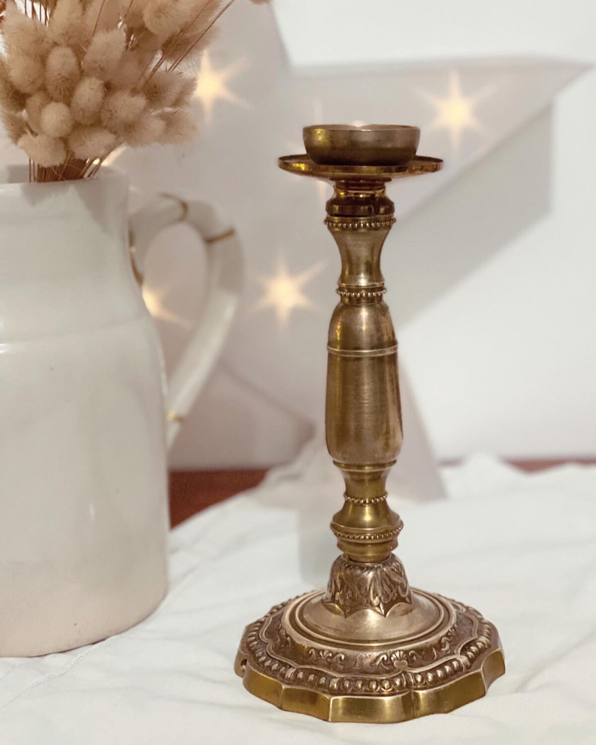 Brass candle holder