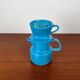 German Mid-Century Modern Space Age Ceramic Puppet-size Coffee Filter and Pot Set from Melitta, 1960s, Set of 2