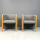 Pair of Italian armchairs, 1980s
