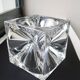Daum france, rare cendrier cube "roc22", vers 1975, tbe