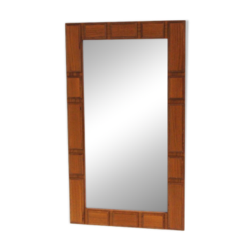 Miroir scandinave en teck Glas & Trä, Suède, 1960, 120x68cm