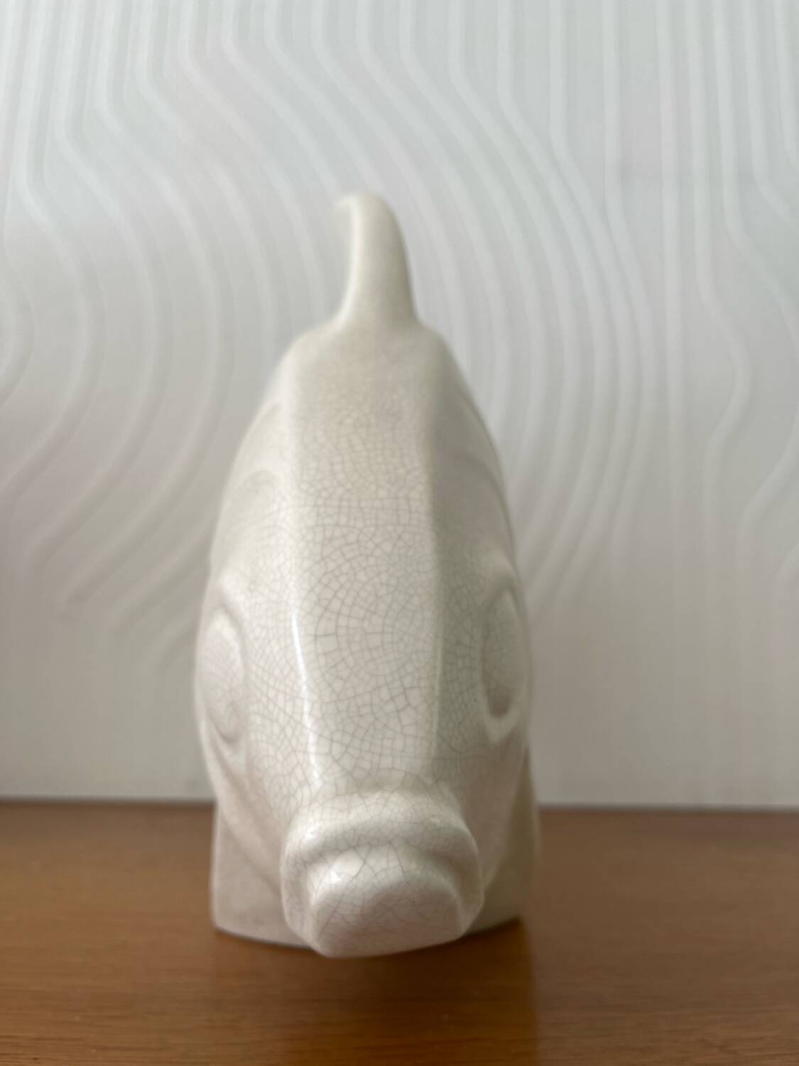 Cracked ceramic fish circa 1930 art deco on Jan