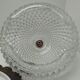 Ceiling lamp glass diamond tip and brass 70's