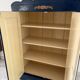 Old Parisian wardrobe painted in midnight blue