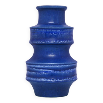 vase vintage bleu brillant pagode West Germany Scheurich