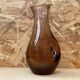 Antique Vintage Transparent Brown Blown Glass Vase