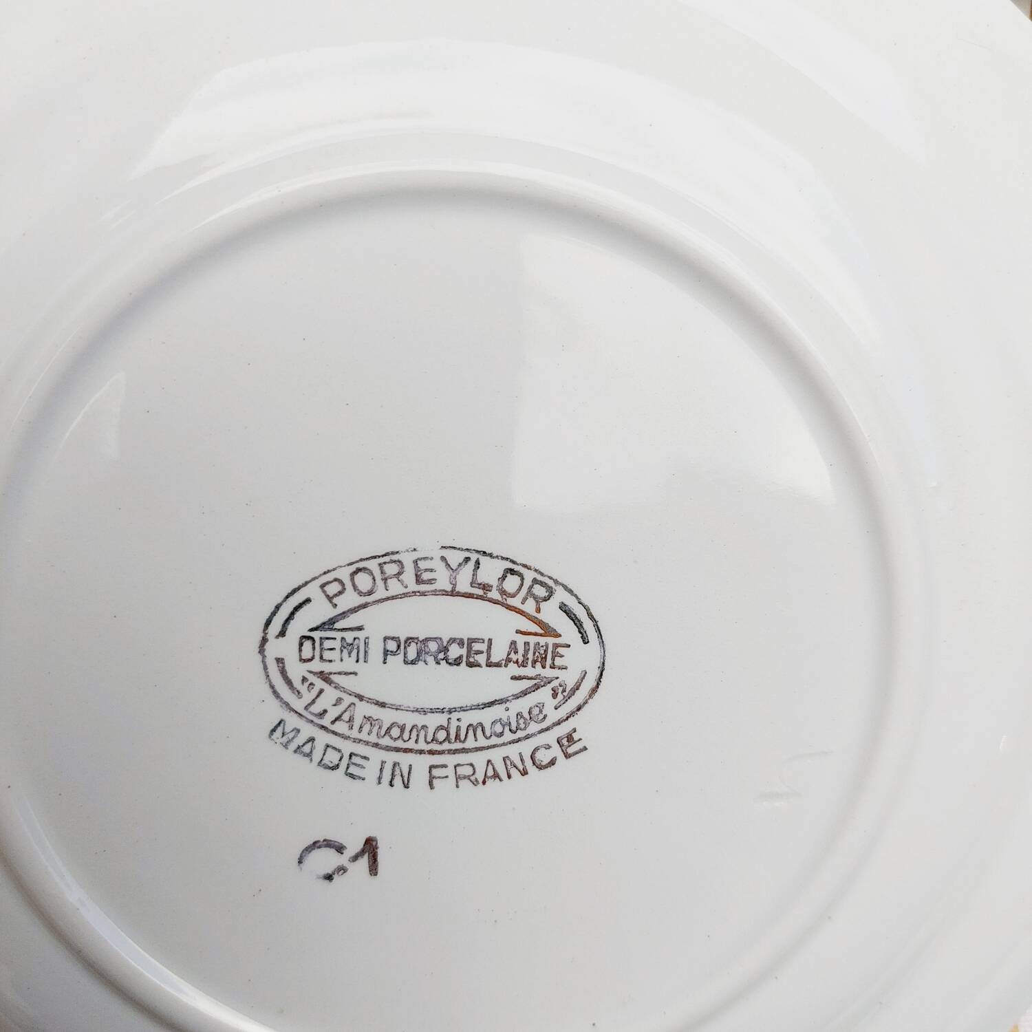 Assiettes à dessert L'Amandinoise