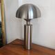 Large brushed metal mushroom lamp - Swedish Design / Upcycling
