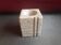 Travertine candlestick/photophore - 1960s/1970s - Cerri Nestore or Fratelli Mannelli