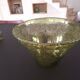 Large blown biot glass salad bowl
