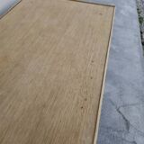 Table basse de ferme rustique en chêne massif Aérogommer - 1m18.5