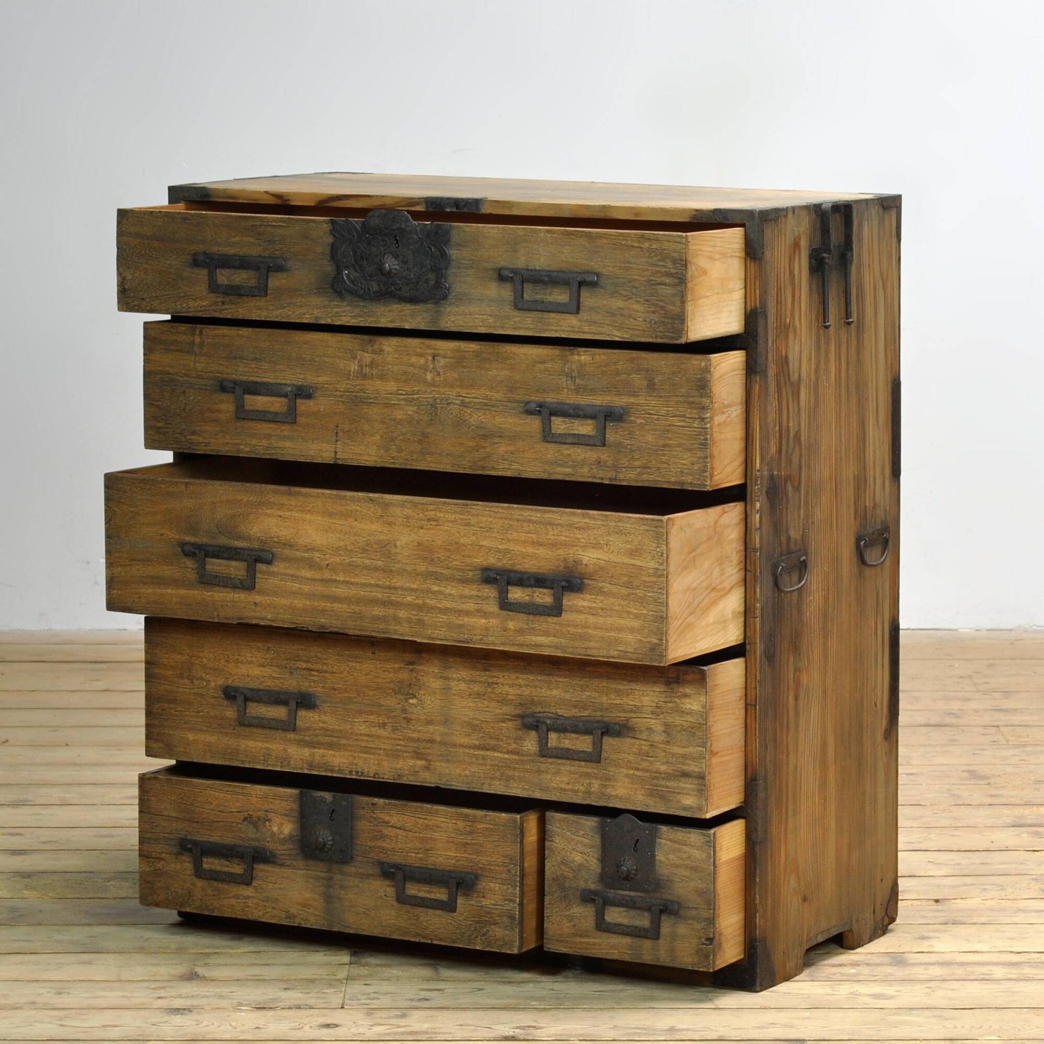 Japanese Tansu chest of drawers, circa 1870