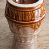 50cl glazed ceramic pitcher with beer barrel decoration