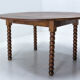 Table ronde pied chapelet