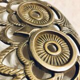 Under vintage brass dish owl